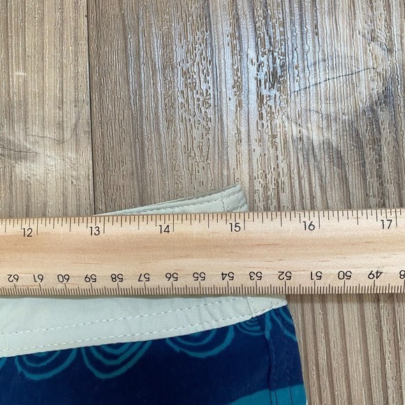 Patagonia - Men's Size 30 - Stone Blue Tree Rings‎ Stretch Wavefarer Boardshorts - Picture 4 of 8